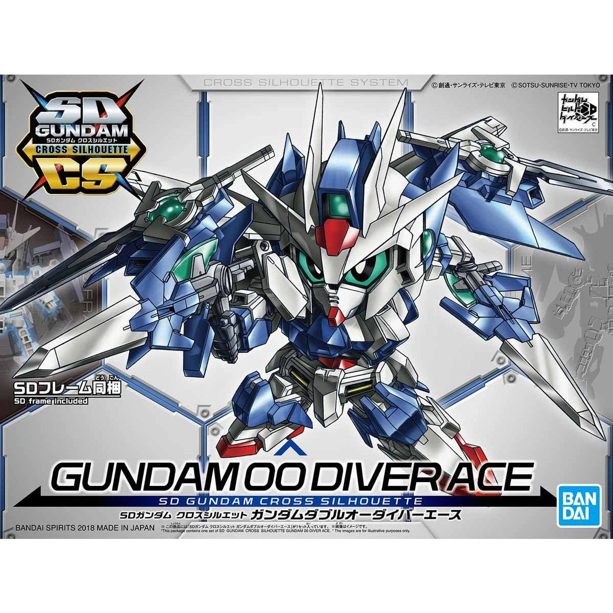 SD Gundam Cross Silhouette Gundam Double O Diver Ace