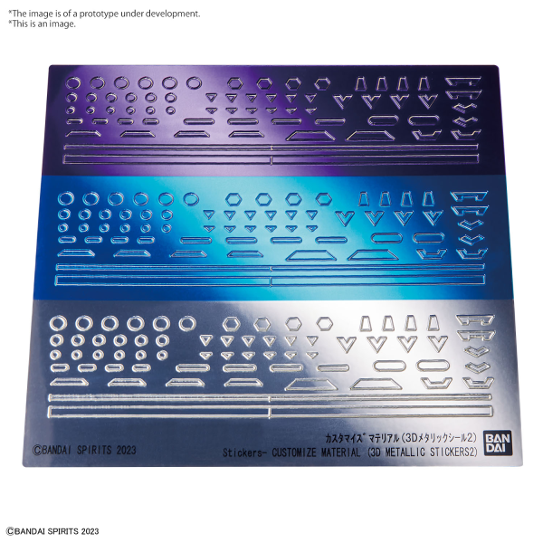 3D Metallic Stickers Ver.2