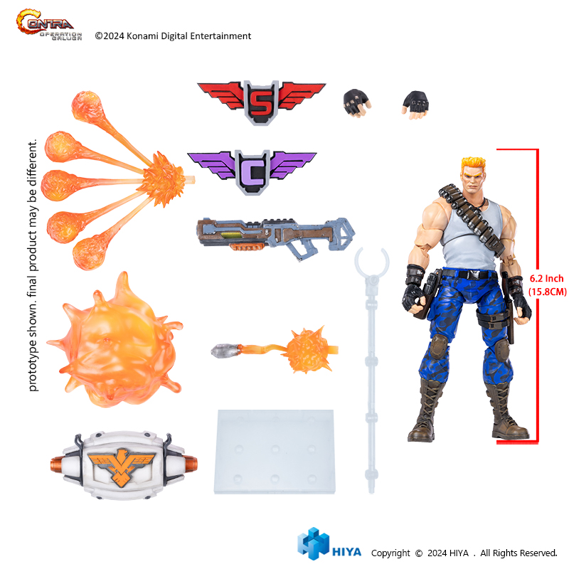 Exquisite Basic Series 1/12 Scale CONTRA:OPERATION GALUGA Bill Rizer